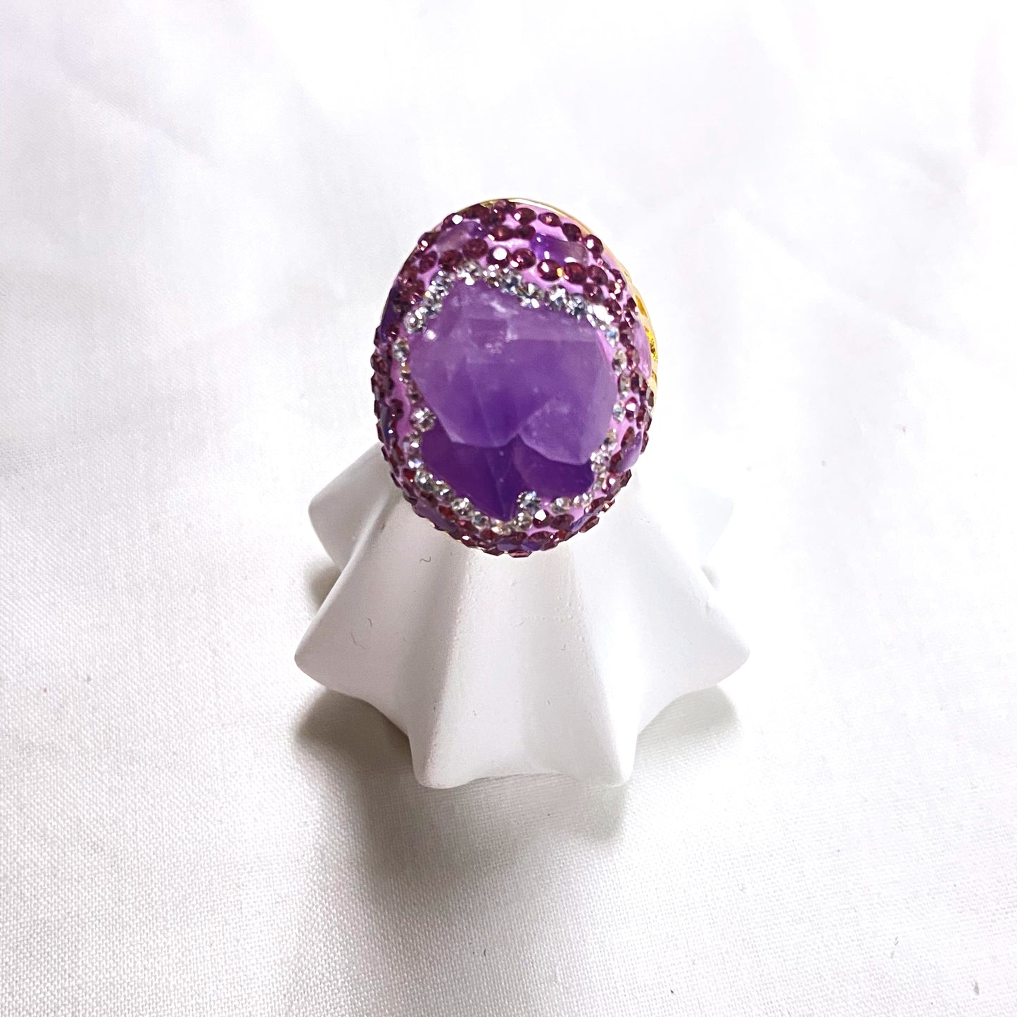 Crystal Amethyst Ring