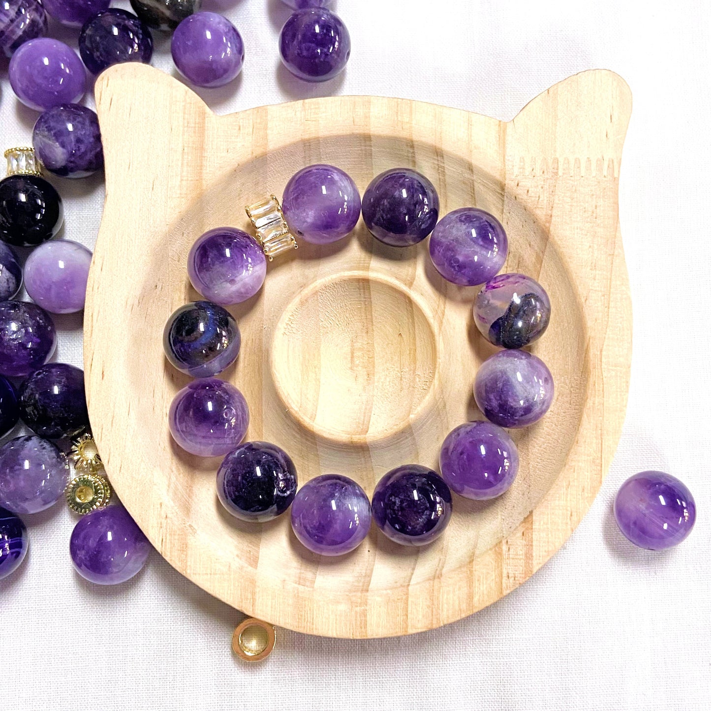 Crystal Large Purple 14mm