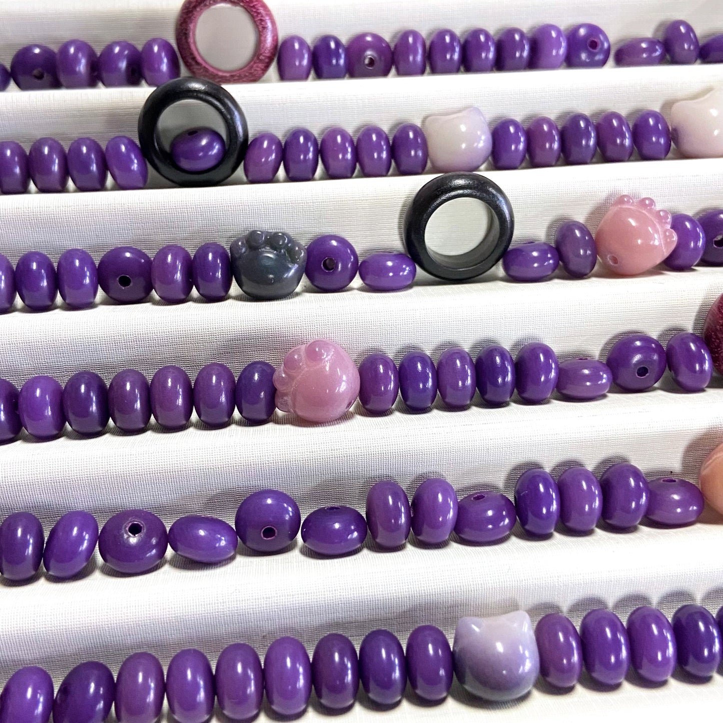 Bodhi Cobble Stone Purple 6*9mm