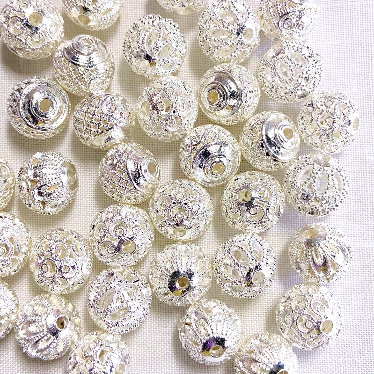 Spacer Balls Silver 10mm