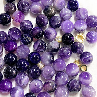 Crystal Large Purple 14mm