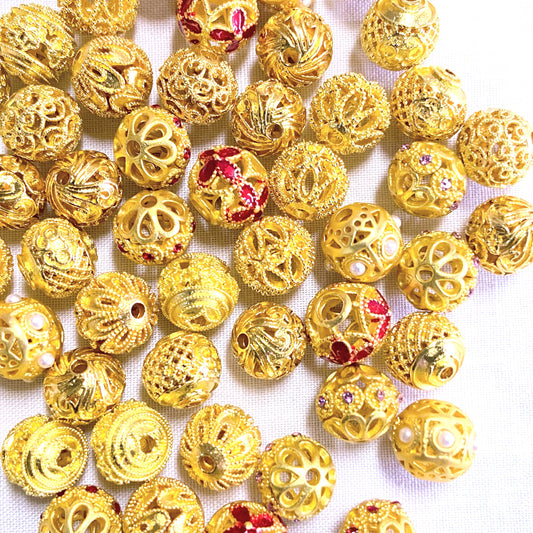 Spacer Balls Gold 10mm