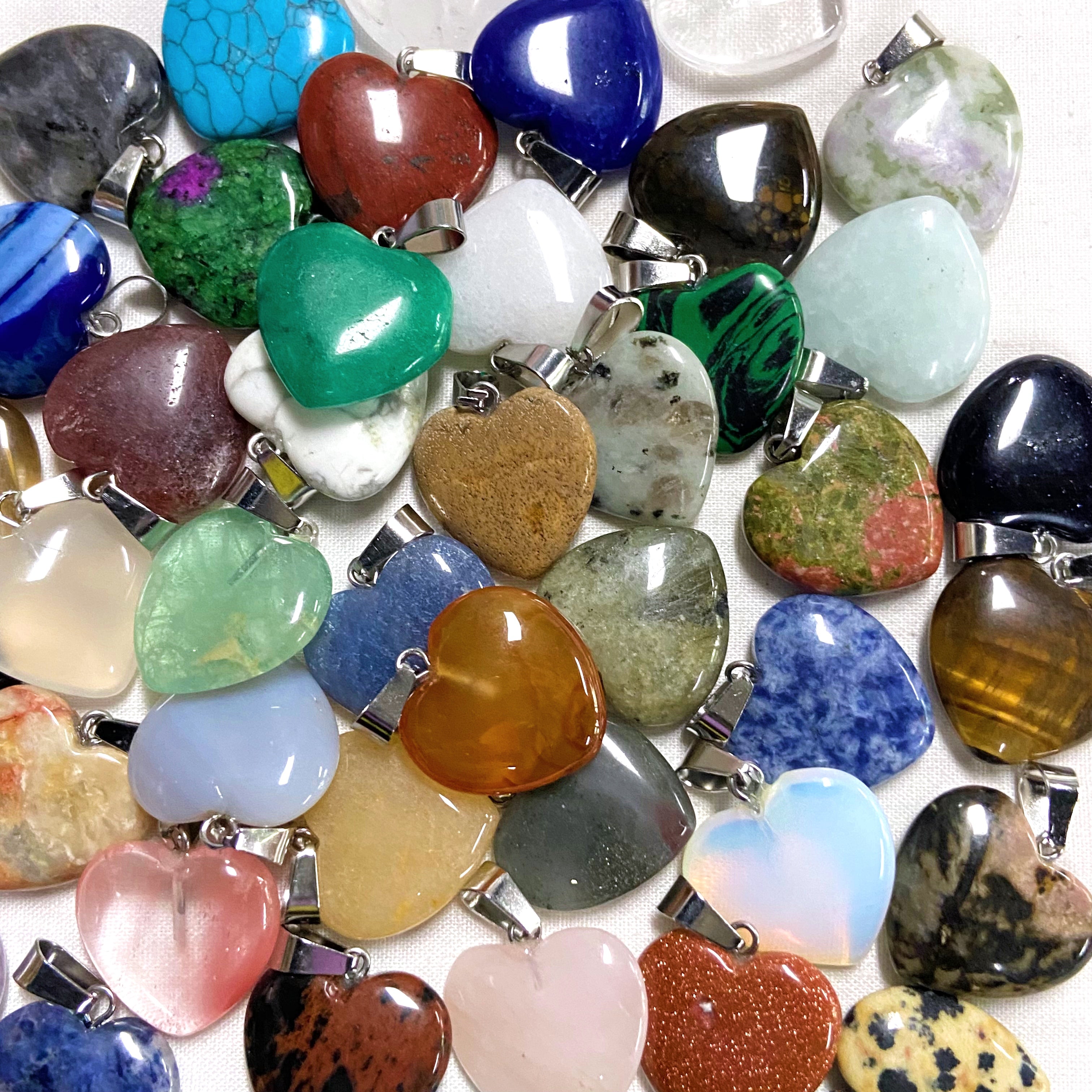 Crystal Heart Pendants