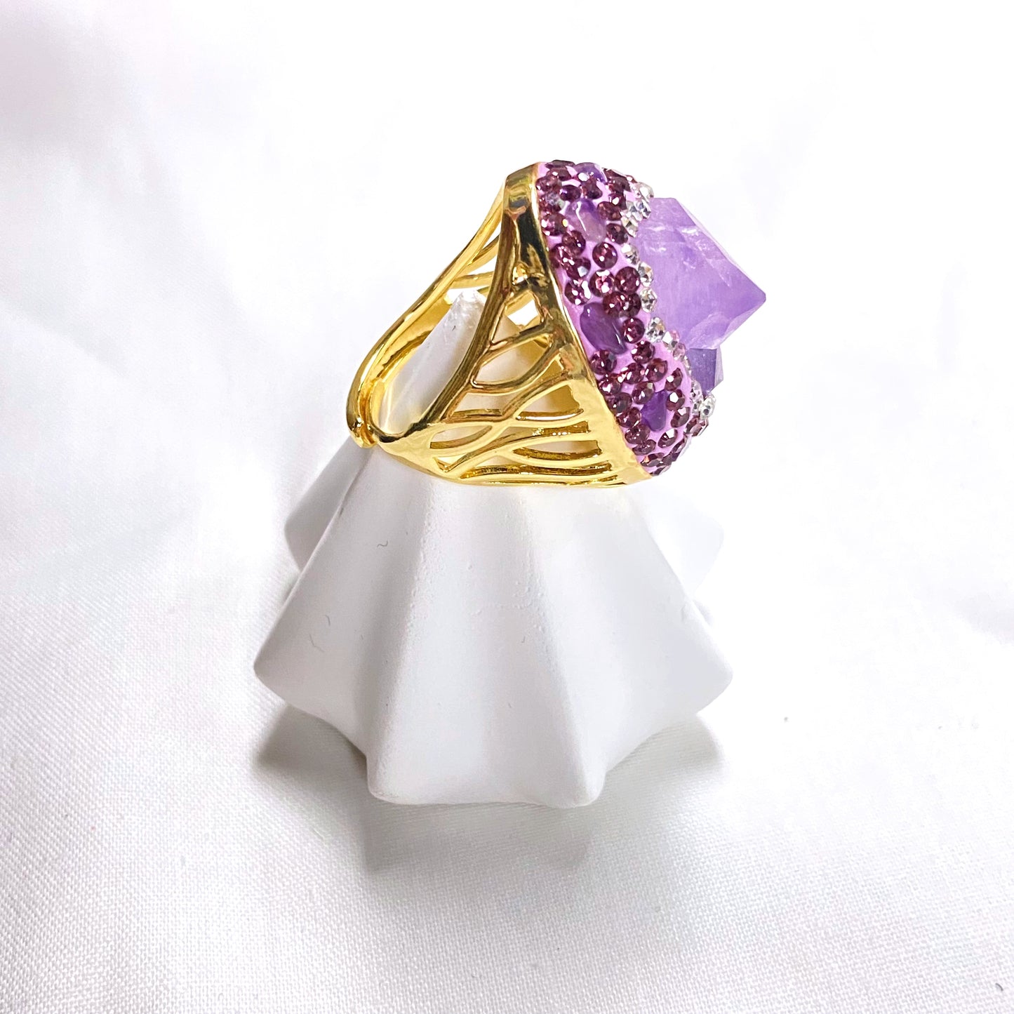 Crystal Amethyst Ring