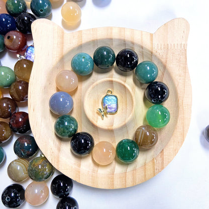 Crystal Large Agate 14mm