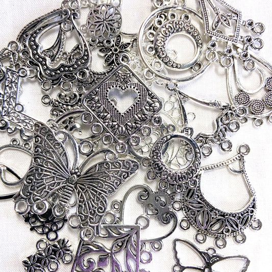 Silver Multi Loops Pendants