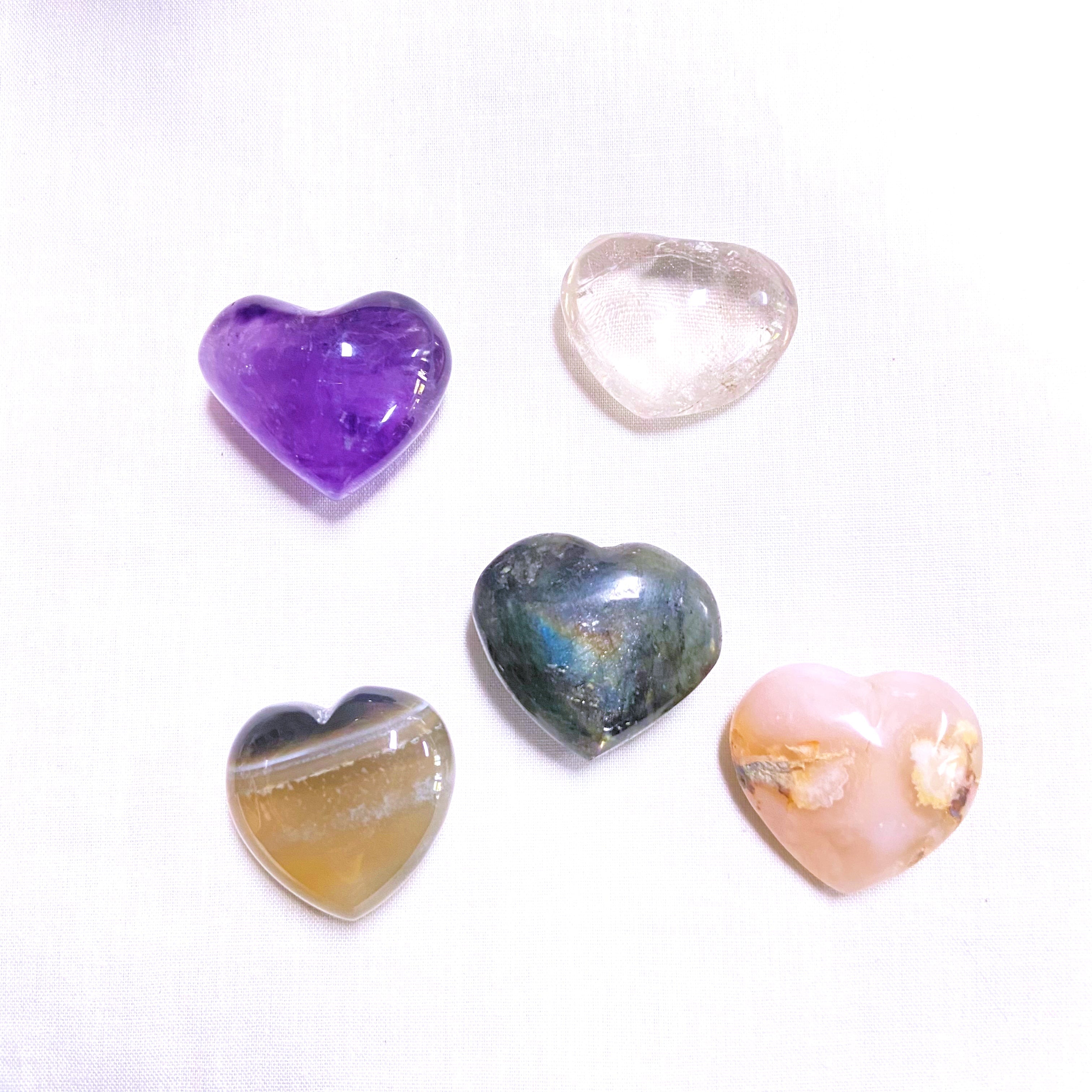Crystal Hearts 3-4cm