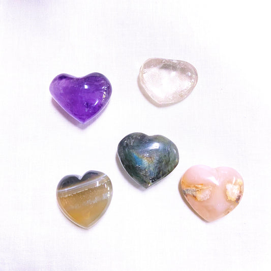 Crystal Hearts 3-4cm