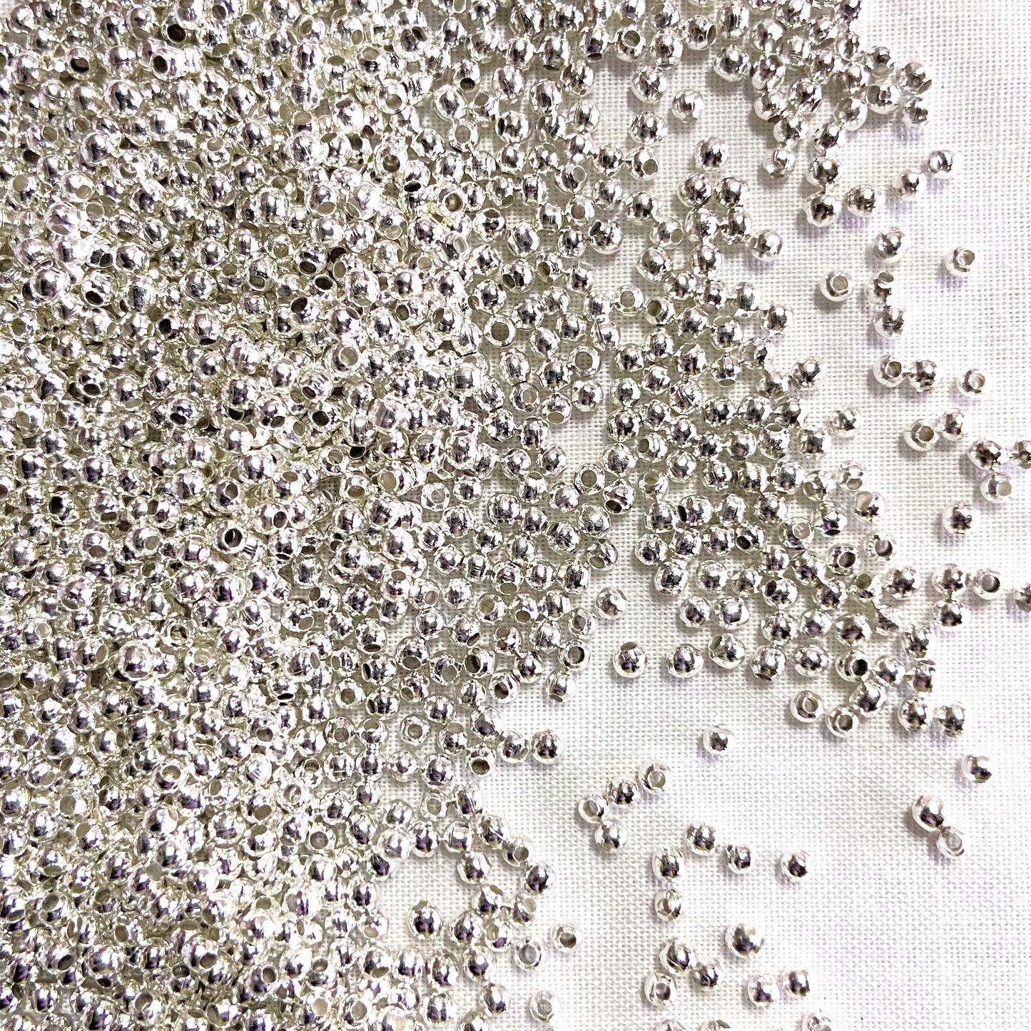 Spacer Beads Silver 2mm