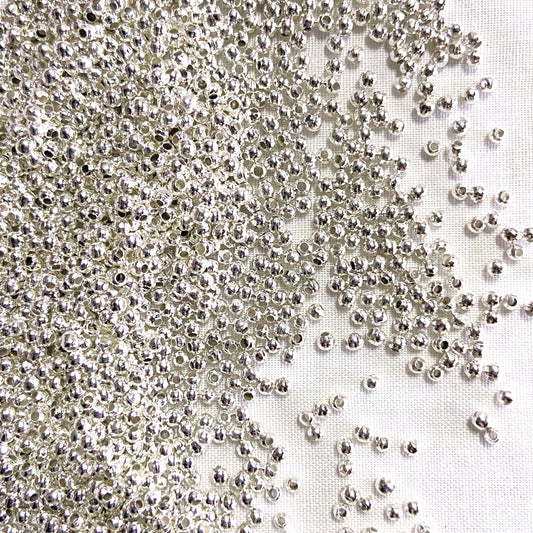 Spacer Beads Silver 2mm