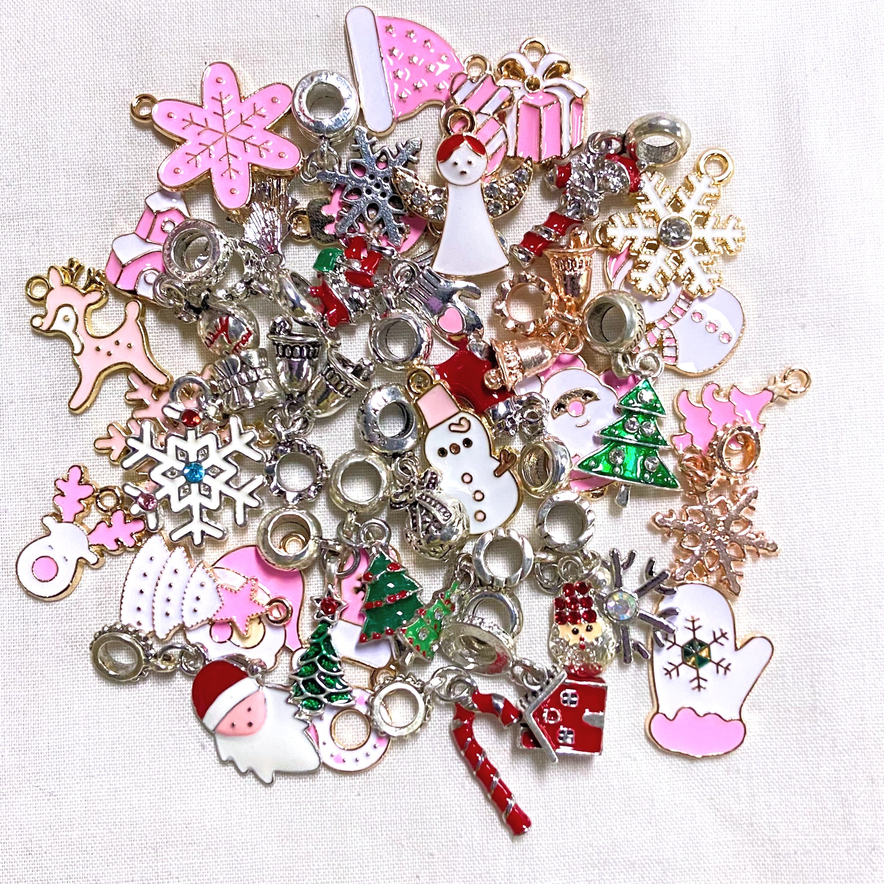 Pink Holiday Pendants