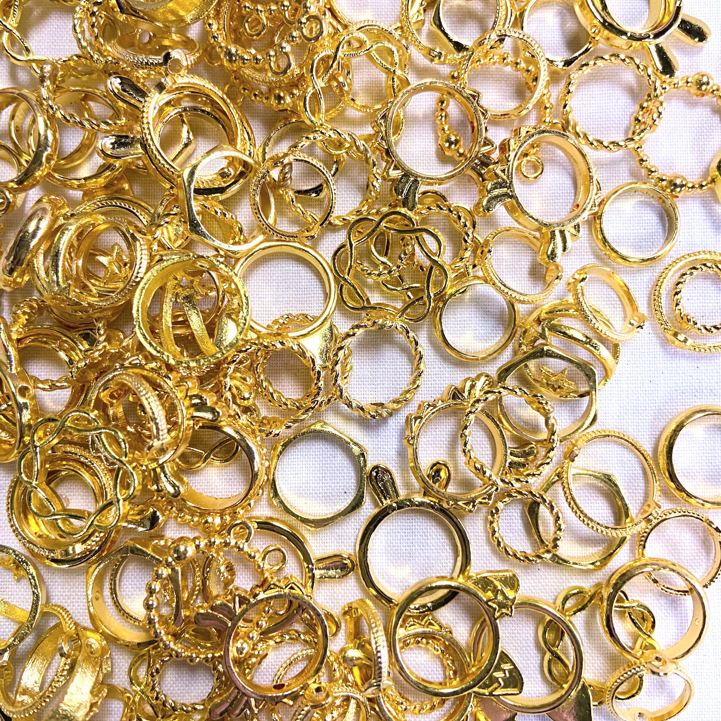 Spacer Bead Ring Gold