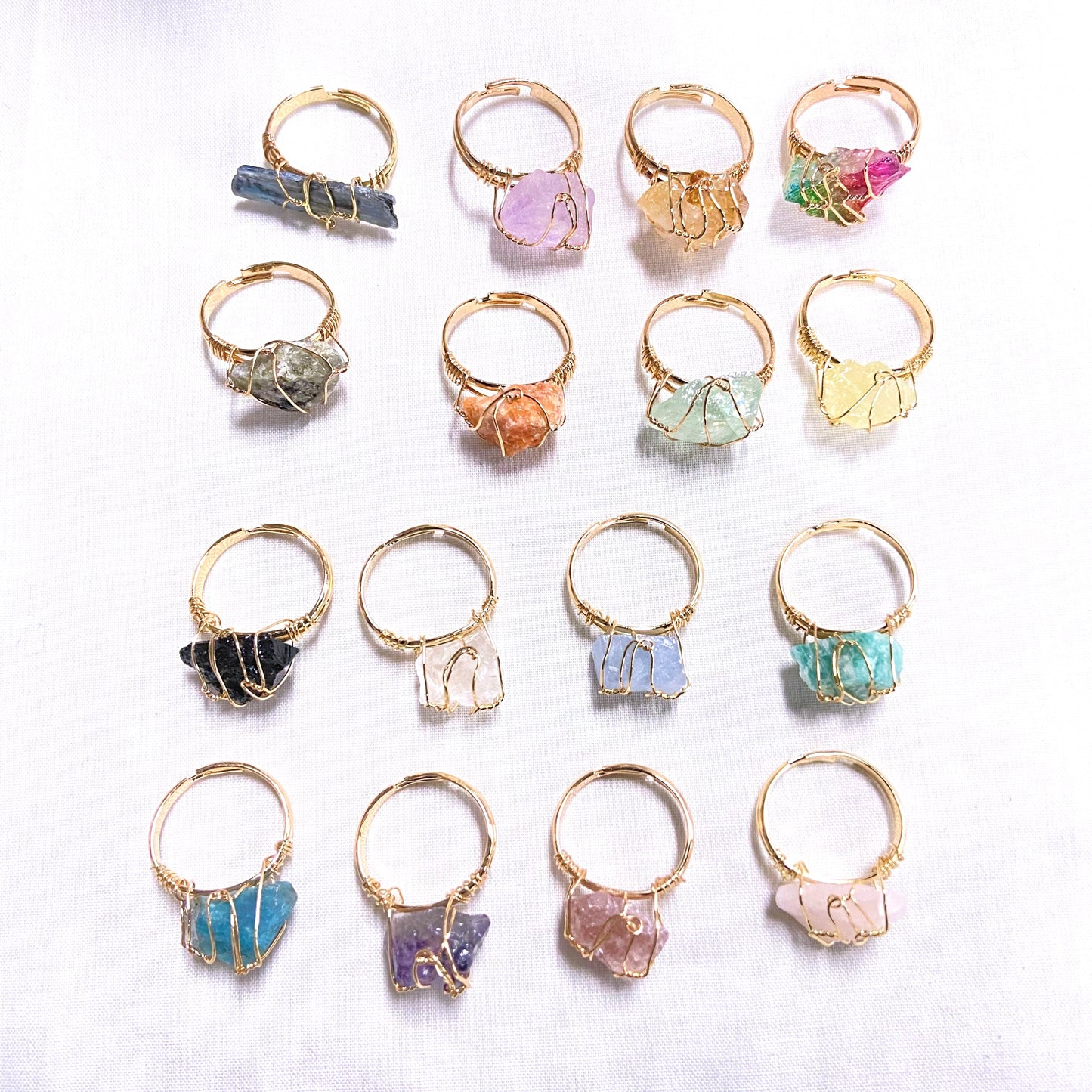 Crystal Stone Rings