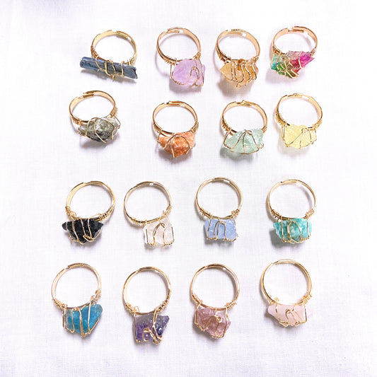 Crystal Stone Rings